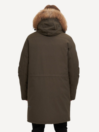 Пуховик Хаски Top Arctic Goose (Мужской; 52; Олива без*Меха)